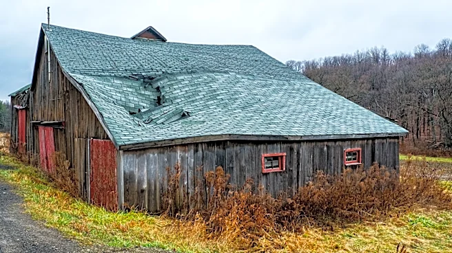 Strong Winds Damage 150-Year-Old Barn in Butler County, PA