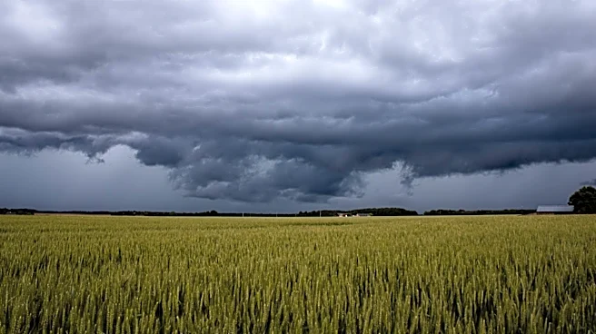 Rain and Hail Impact Farming Operations in Belgrade, Minnesota