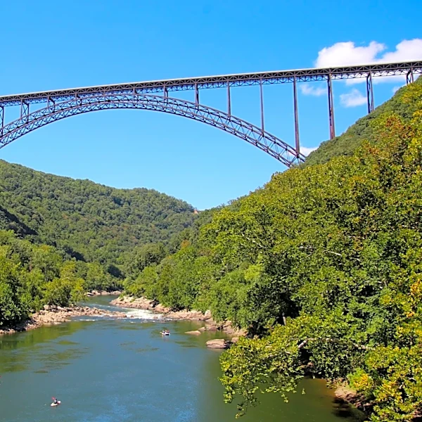 Flash Flooding Closes Roads in New River Gorge National Park, West Virginia