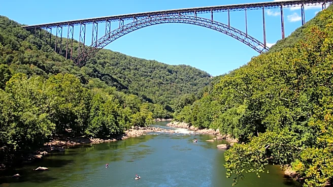Flash Flooding Closes Roads in New River Gorge National Park, West Virginia