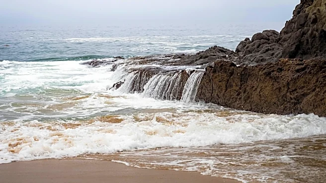 Hurricane Polo Waves Cause Rockslide in Laguna Beach