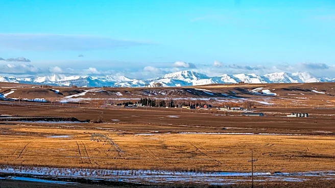 Cool and Breezy Weather with Snow in Montana