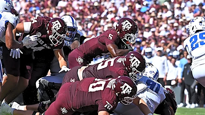 Mike Elko sees progress in the Texas A&M offensive line