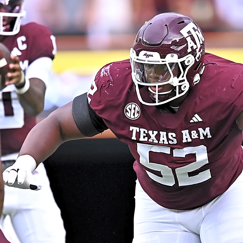 Texas A&M football OL out for the year after injury in practice