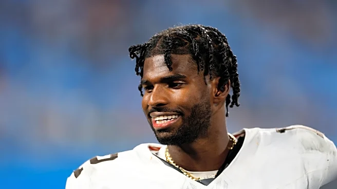 Browns rookie QB Shedeur Sanders sidelined with oblique injury, unlikely to play against Eagles