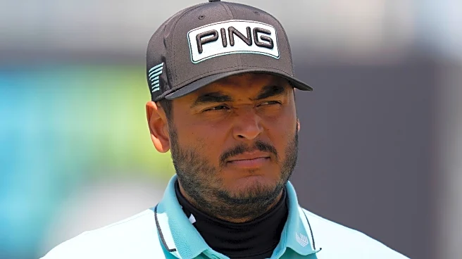 Sebastian Munoz of Colombia shoots a 59, with a double bogey, at LIV Golf Indianapolis