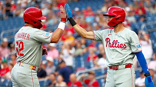 Kyle Schwarber's 43rd homer sends Phillies to 6-2 win over Nats. Closer Duran injured in 9th