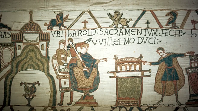 With the Bayeux Tapestry that tells of their long rivalry, France and Britain are making nice