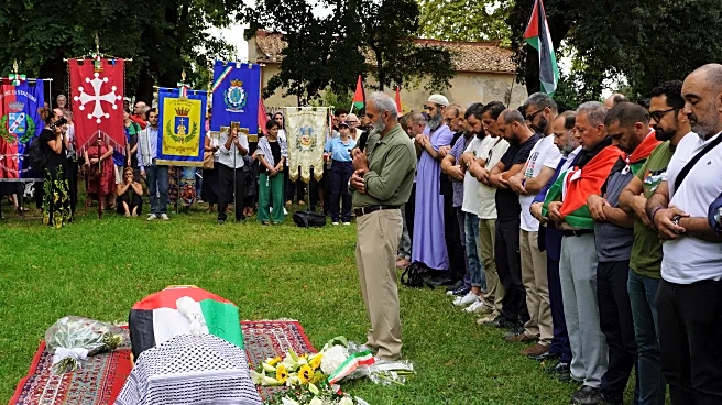 Israel's war conduct is condemned during Italian funeral for Palestinian woman evacuated from Gaza