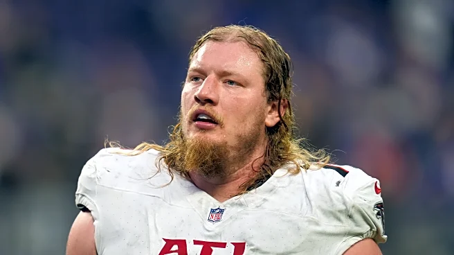 Falcons starting right tackle Kaleb McGary carted off practice field with possible left leg injury