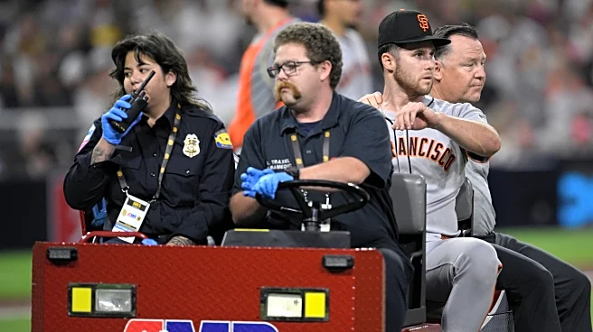 Giants pitcher Landen Roupp goes on IL with left knee inflammation after getting hit by line drive