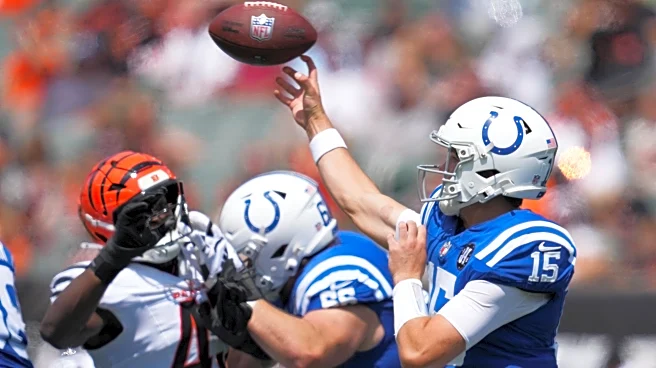 Third-string QB Riley Leonard shines as Colts beat Bengals 41-14 in preseason finale