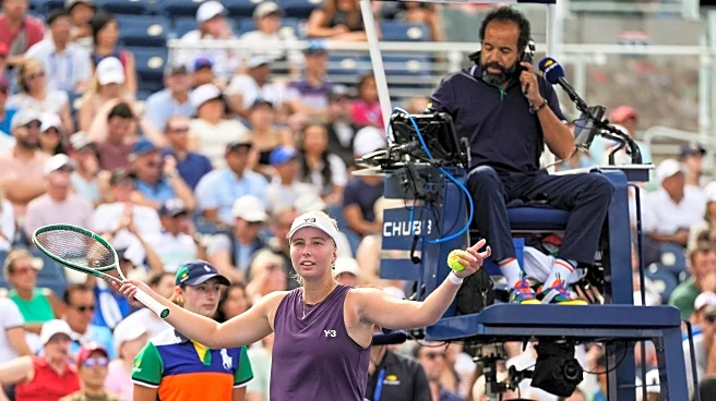 Eala is the first woman from the Philippines to win a Slam match. She got help from video review