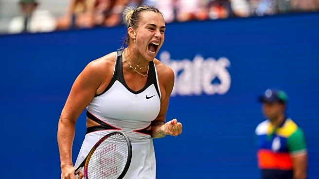 Defending champion Aryna Sabalenka wins her first match at the US Open