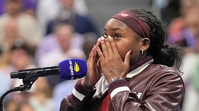 Coco Gauff wipes away tears at the US Open while winning again despite problems serving