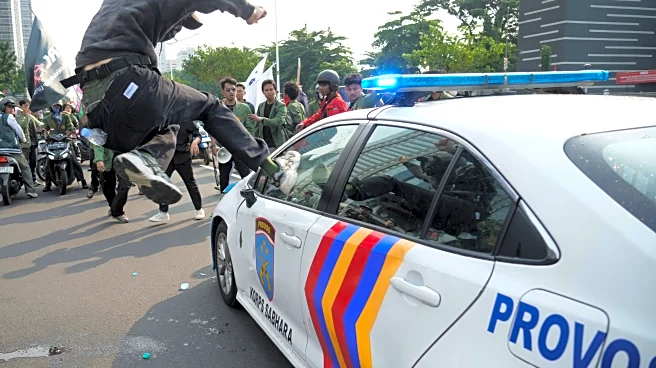 Tensions soar in Indonesia's capital after police fatally struck delivery rider caught in rally
