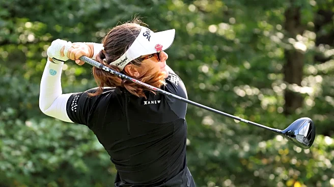 Miranda Wang waits a long time for a short birdie and leads rain-delayed LPGA by 2 shots