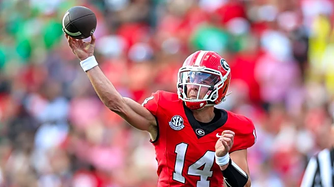 Stockton flashes dual-threat skills with 2 TD passes, 2 TD runs as No. 5 Georgia routs Marshall 45-7