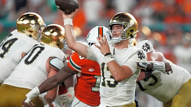Freeman confident in QB CJ Carr's future despite Notre Dame's season-opening loss to Miami
