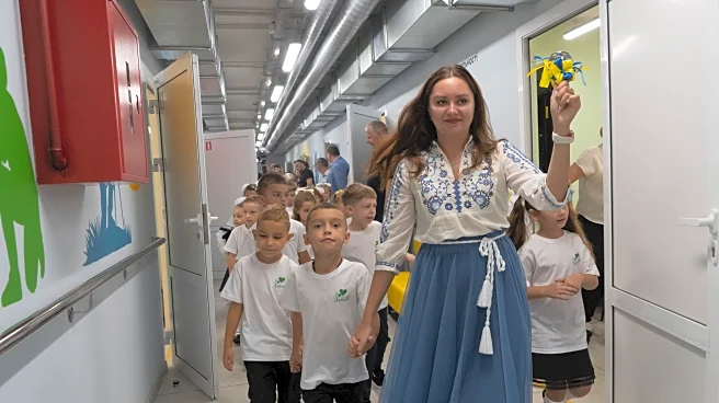 Ukraine's children start new school year in underground classrooms to avoid Russian bombs