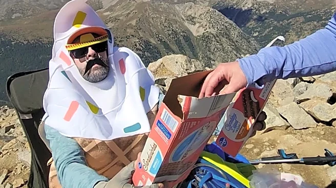 'Legend dairy' man carries ice cream and dry ice up Colorado peak as treat for other hikers