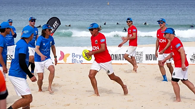 Australian friends claim world record for longest beach touch rugby game