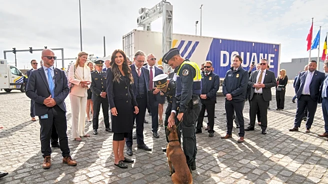 US homeland security chief and Belgian prime minister pledge joint efforts to tackle drug smuggling
