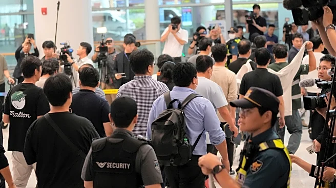 South Korean workers return home after days of detention in Georgia following immigration raid