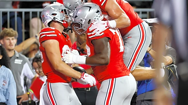 Brutus Buckeye finally gets revenge on Rufus the Bobcat during Ohio State-Ohio U game