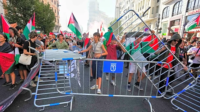Final stage of Spanish Vuelta cycling race interrupted by pro-Palestinian protesters