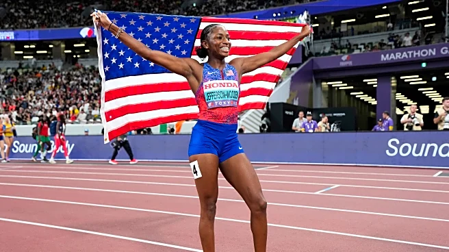 Oblique Seville joins Bolt as a Jamaican sprint champ. Jefferson-Wooden wins gold for US