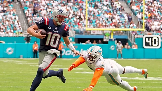 Maye accounts for 3 TDs and Patriots top Dolphins 33-27 for Vrabel's 1st win as New England coach