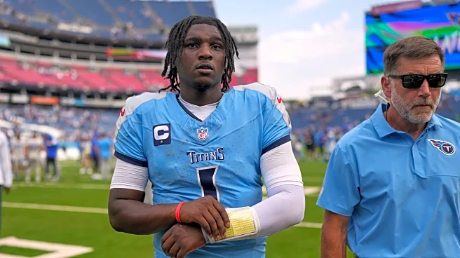Titans' penalty woes and sacks plague rookie QB Cam Ward in home opener loss