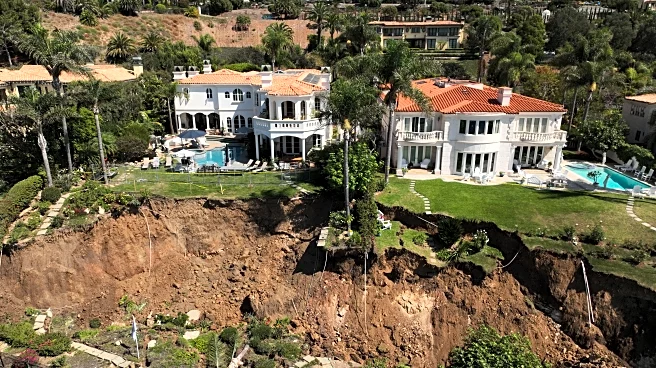 Hundreds of feet of coastal bluff in California fell toward the ocean in landslide-stricken town