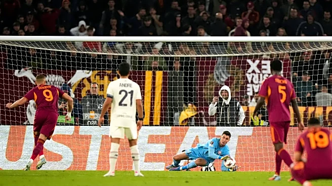 Roma misses penalty 3 times and loses 1-0 to Lille in Europa League