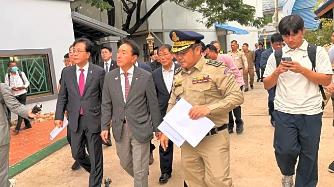 South Korean delegation of lawmakers visits Cambodian site of alleged online scam ring