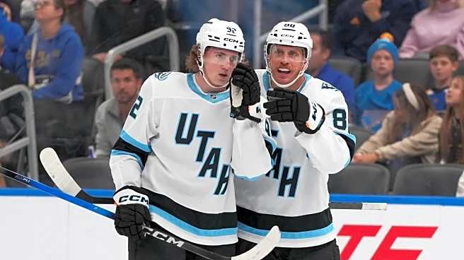 Logan Cooley has natural hat trick in 1st period, Mammoth hold off Blues 7-4