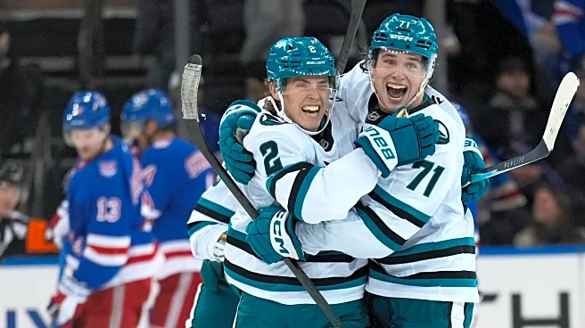 Macklin Celebrini and Will Smith push the Sharks to their first win this season