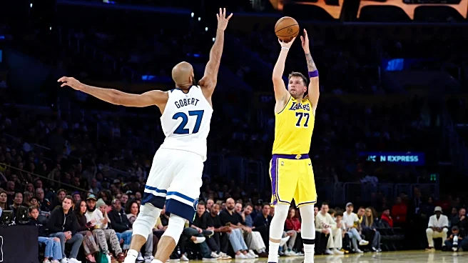 Luka Doncic scores 49 to extend his sizzling season start in Lakers' 128-110 win over Timberwolves