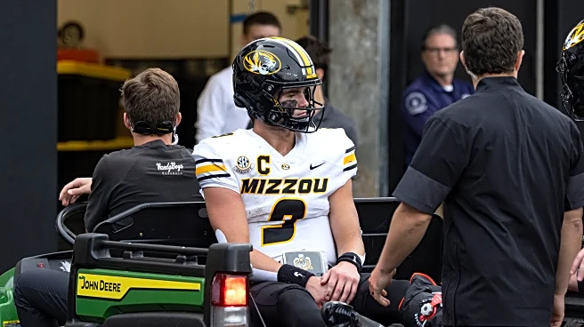 Missouri QB Beau Pribula carted off field with dislocated left ankle against No. 10 Vanderbilt