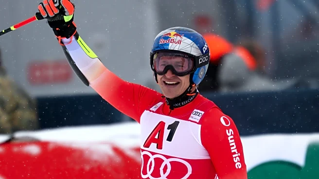Olympic GS champion Odermatt wins close duel with Schwarz to start World Cup season with victory