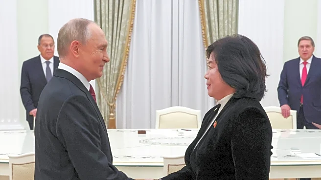 North Korea's top diplomat meets with Putin on a visit to Russia