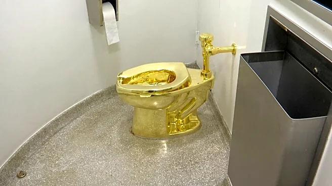 A solid gold toilet is up for auction with a $10 million starting price
