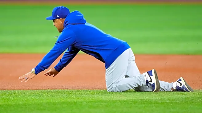 Dave Roberts vows to never sprint again after the Los Angeles manager face-plants at World Series