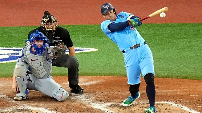 George Springer drives in Toronto's lone run as he returns for World Series Game 6 against Dodgers