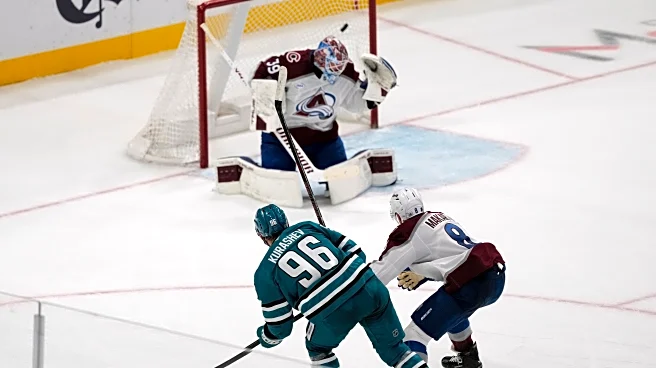 Kurashev scores 1:48 into OT, Sharks beat Avalanche 3-2