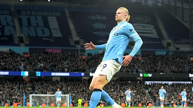 Haaland pulls out robot celebration after scoring again for Man City