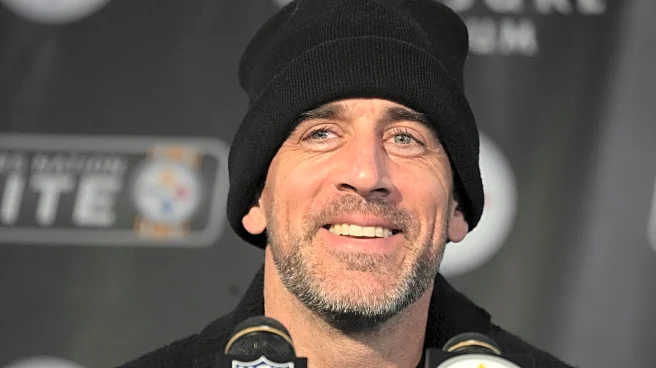 Aaron Rodgers is leaning into his time in Pittsburgh. The Steelers are in first place because of it