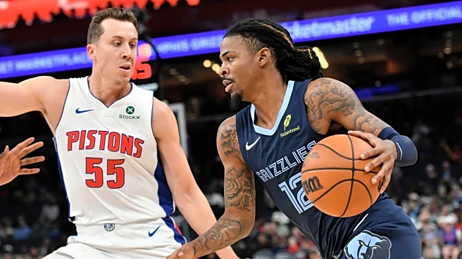 Pistons build halftime lead, withstand rally in Morant's Grizzlies return