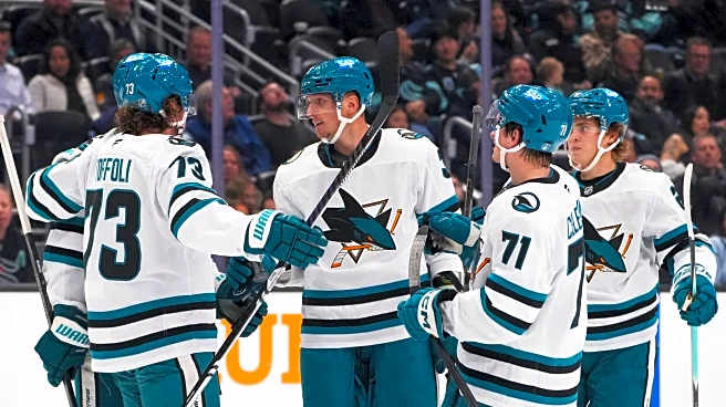 Celebrini leads Sharks to 6-1 win over Kraken